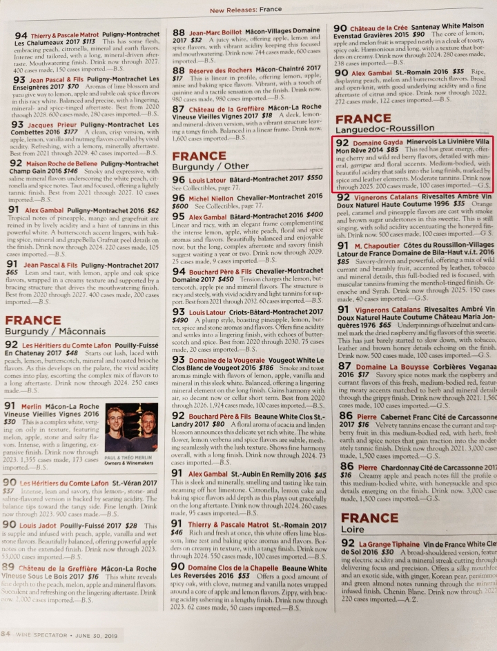 Wine Spectator June 2019