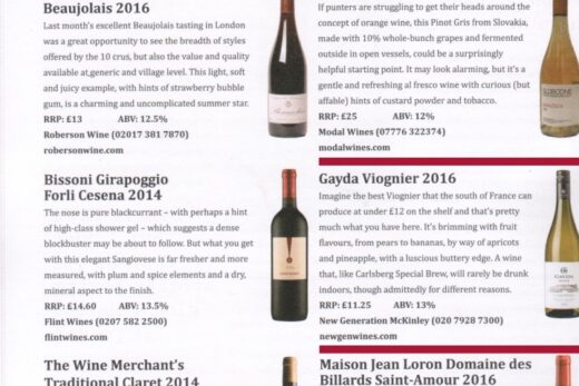 Domaine Gayda et le Figure Libre Freestyle Rouge 2015 sélectionnés par THE WINE MERCHANT, Mai 2017